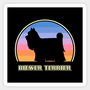 Biewer Terrier Vintage Sunset Dog Sticker